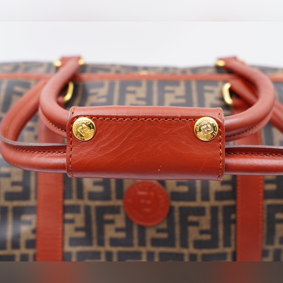AG39❤️ Fendi Vintage Zucca Weekender - Picture 4 of 16